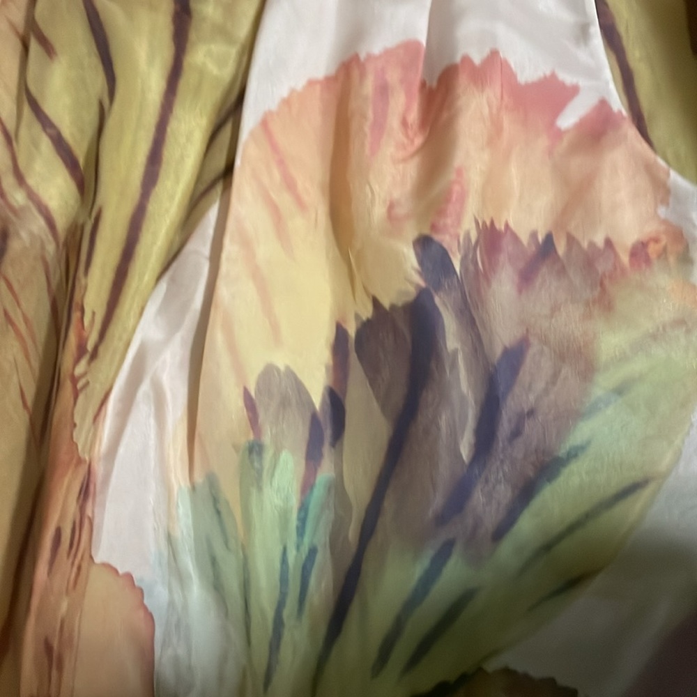 Anthropologie Leifsdottir "Spotted Silk Dress" 100% silk size 6 pastel dainty - Picture 5 of 5